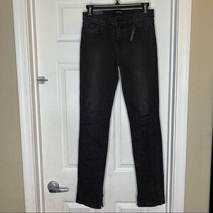 J Brand Photo Ready Mid Rise Rail Jeans Break up